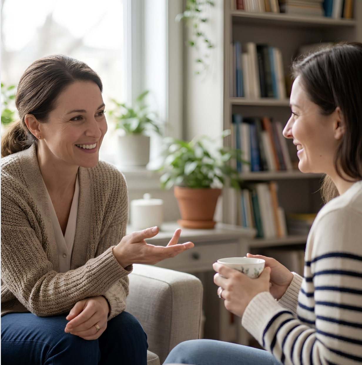Psychologist in a clinical session
